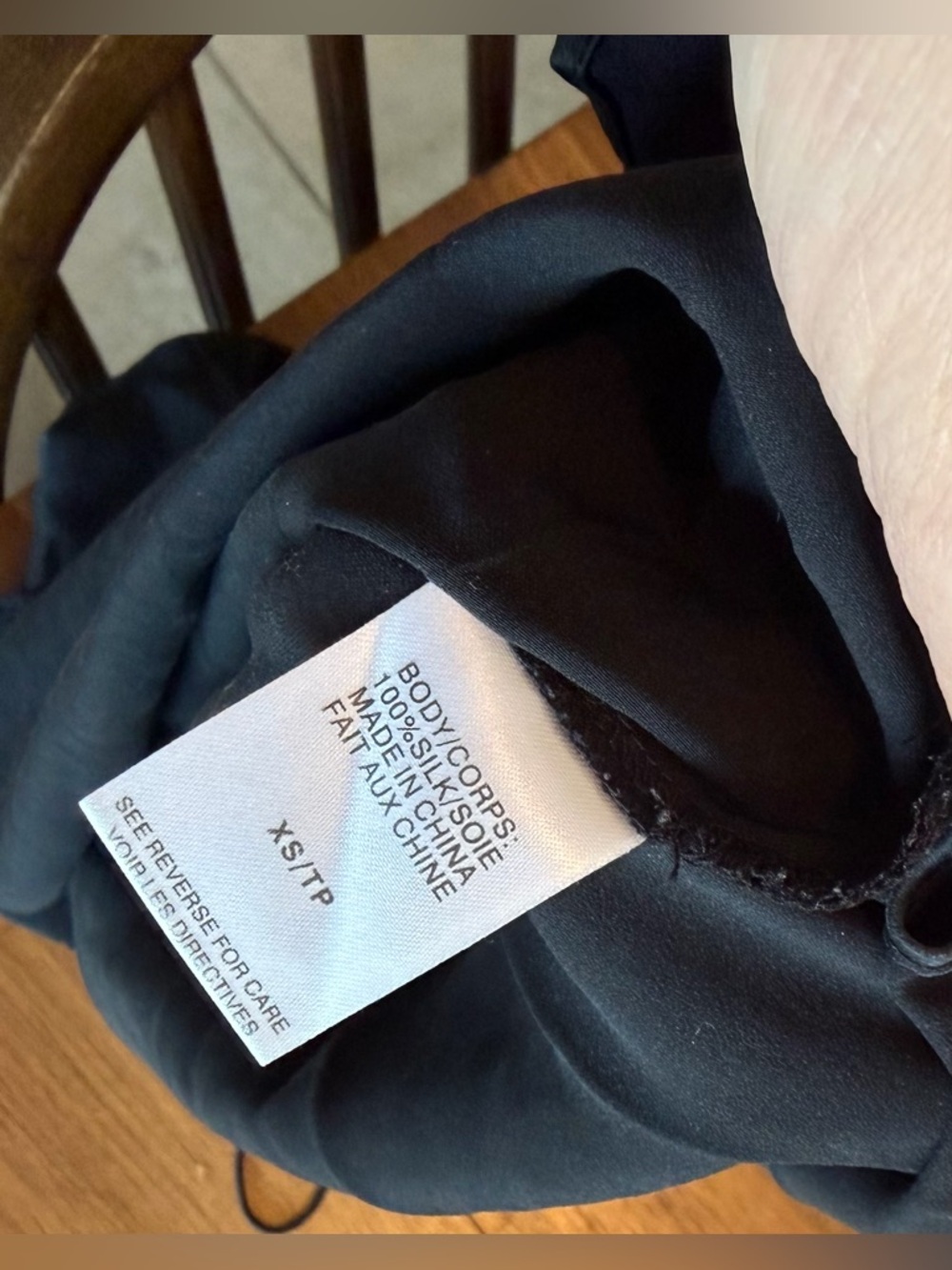 CAMI NYC cami top in black SILK XS perfect condition smoke pet free home - Picture 4 of 4